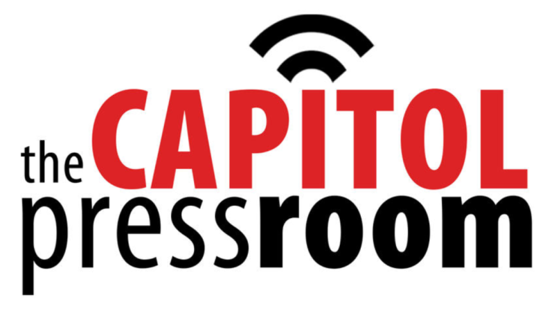 the logo for "the capitol pressroom"
